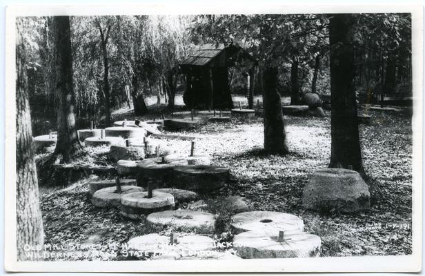 Old Mill Stones, McHargue Mill, Levi Jackson Wilderness Road State Park. 2 copies