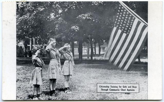 Citizenship Training for Girls and Boys Through Community Chest Agencies. (Printed verso reads: 