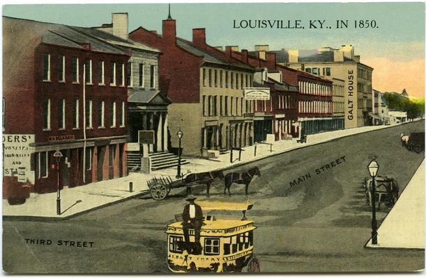Louisville, KY., In 1850. (Printed verso reads: 