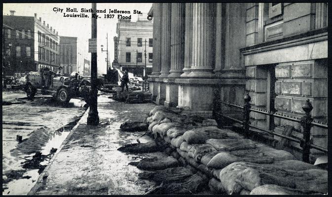 City Hall, Sixth and Jefferson Sts. 1937 Flood. [Same Print As Box 8 No. 258 With Different Description and Publisher.]