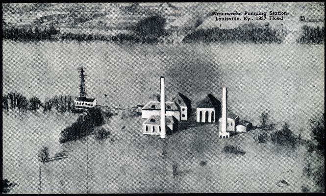 Waterworks Pumping Station. 1937 Flood