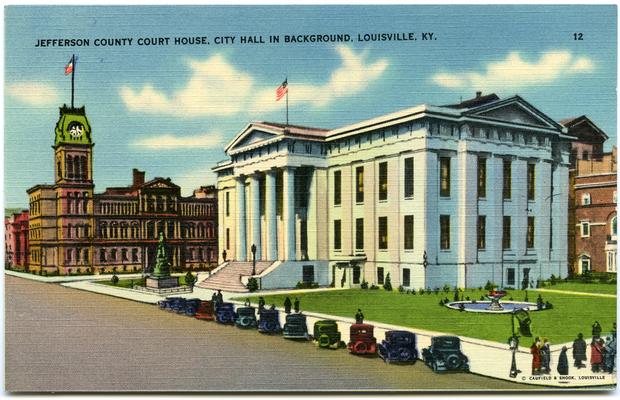 Jefferson County Court House, City Hall In Background