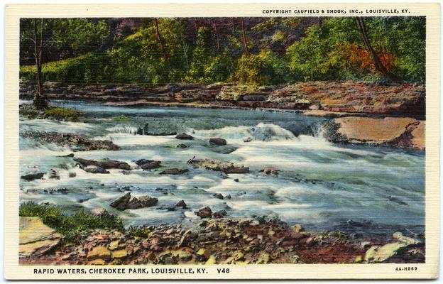 Rapid Waters, Cherokee Park. 2 copies