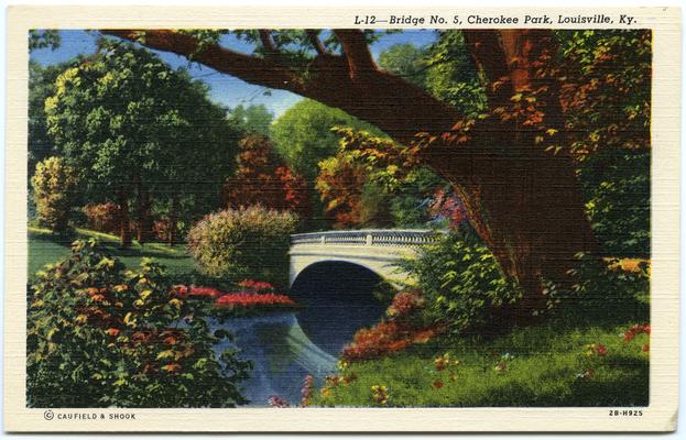 Bridge No. 5, Cherokee Park. 4 copies