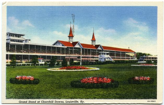 Grand Stand at Churchill Downs. 4 copies