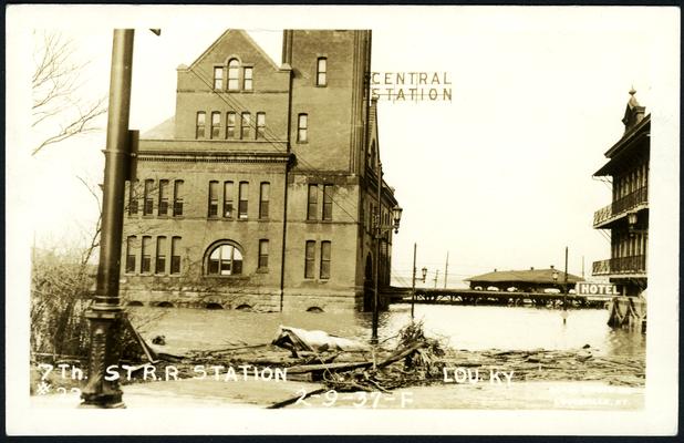 7th St. R.R. Station. 1937 Flood