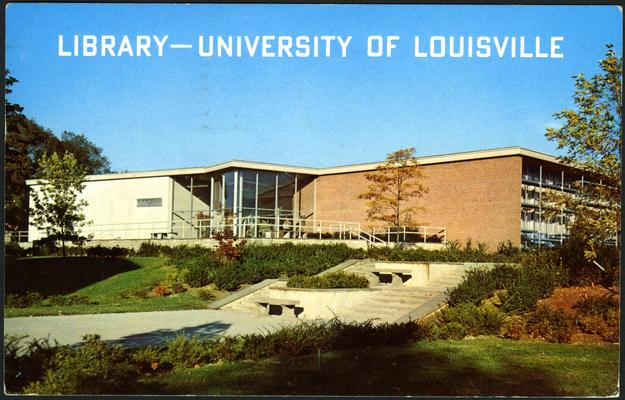 LIBRARY - UNIVERSITY OF LOUISVILLE. (Printed verso reads: 
