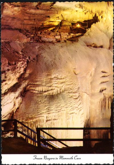 Frozen Niagara in Mammoth Cave. (Printed verso reads: 