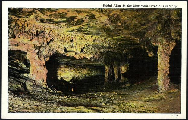 Bridal Altar in the Mammoth Cave of Kentucky. (Printed verso reads: 