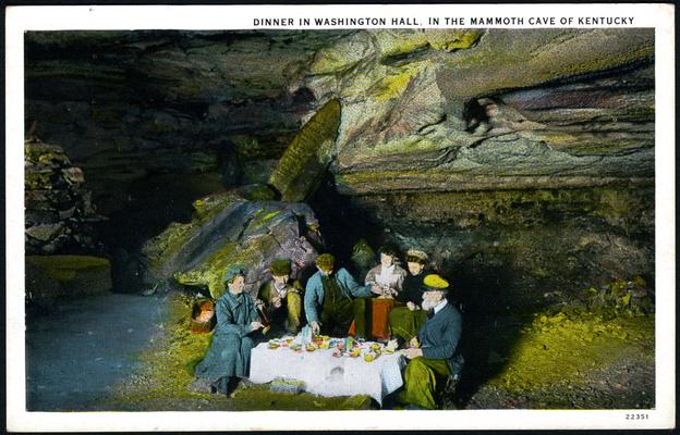 Dinner In Washington Hall, In The Mammoth Cave Of Kentucky