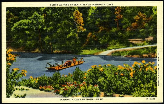 Ferry Across Green River At Mammoth Cave