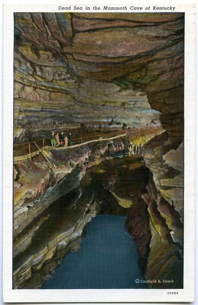 Dead Sea in the Mammoth Cave of Kentucky. (Printed verso reads: 