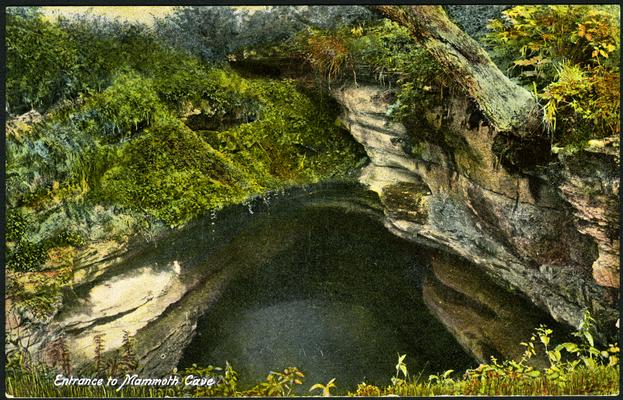 Entrance to Mammoth Cave. 3 copies