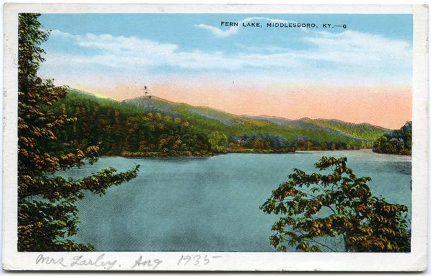 Fern Lake. (Printed verso on One Card reads: 