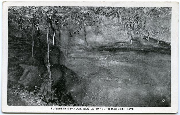 Elizabeth's Parlor, New Entrance To Mammoth Cave. (Printed verso reads: 