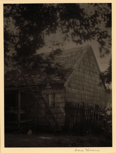 Salem.  House with ladder and picket fence