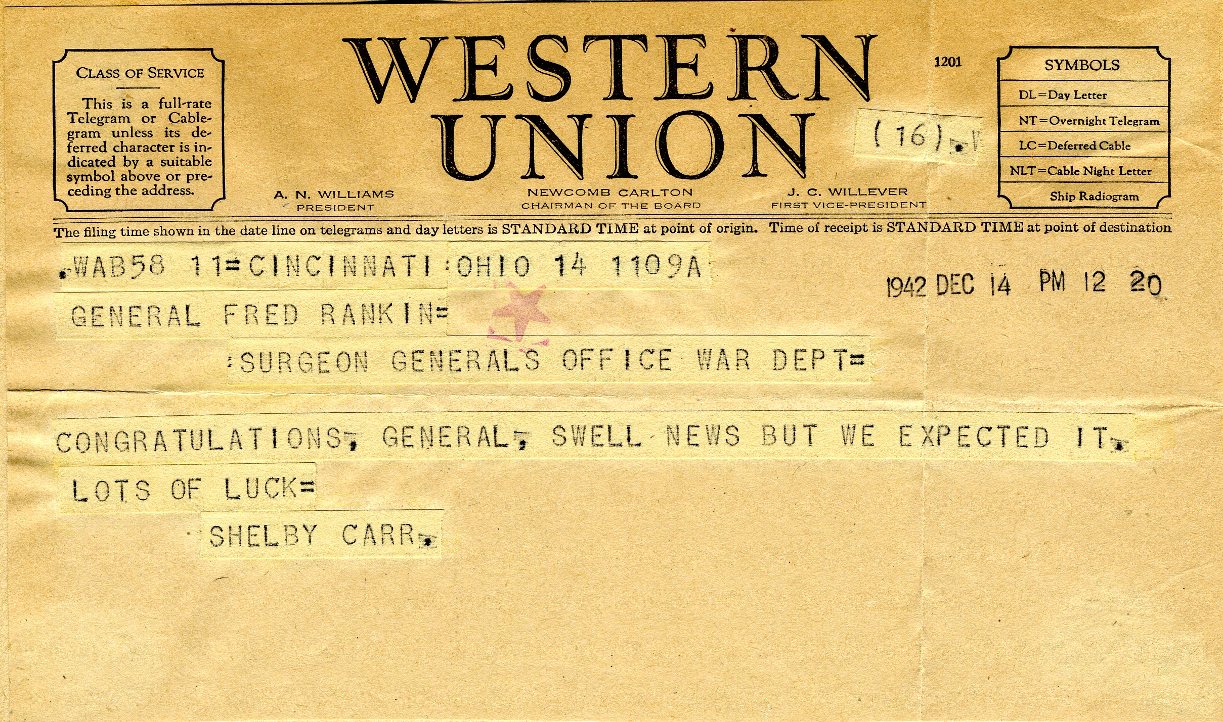 Телеграмма 1944. On September 27, 1940, the "Union of three".