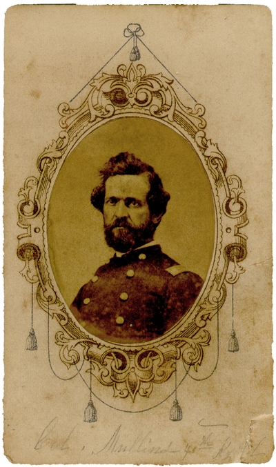 Lieutenant-Colonel Matthew Mullins, 40th Kentucky Mounted Infantry; U.S.A; fought John Hunt Morgan at the Second Battle of Cythiana, Kentucky, June 12, 1864