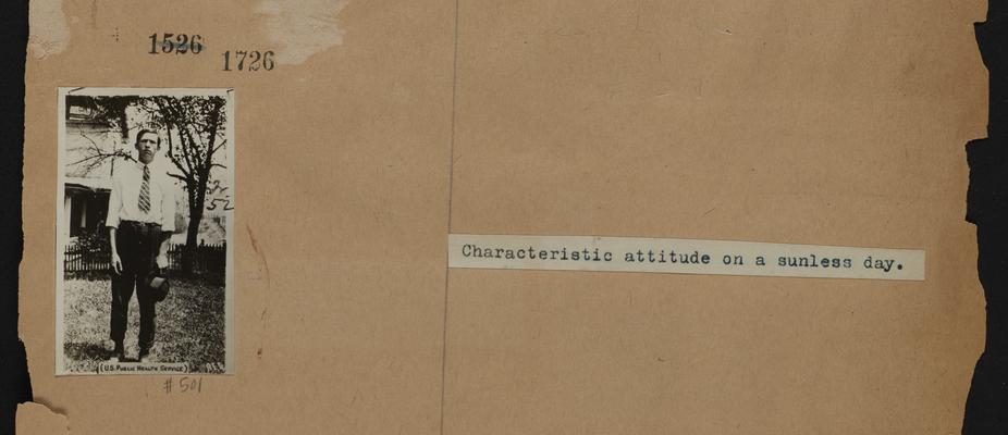 Characteristic attitude on a sunless day