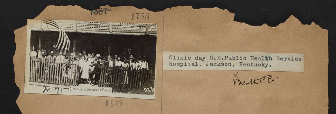 Clinic day U.S. Public Health Service hospital; Jackson, Breathitt County, Kentucky