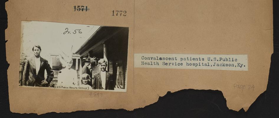 Convalescent patients at the U.S. Public Health Service hospital; Jackson, Kentucky