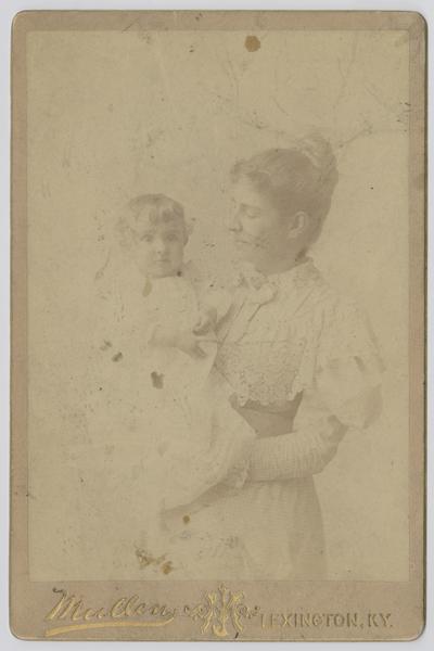 Females, unknown- portrait taken at Mullen studio in Lexington, Kentucky