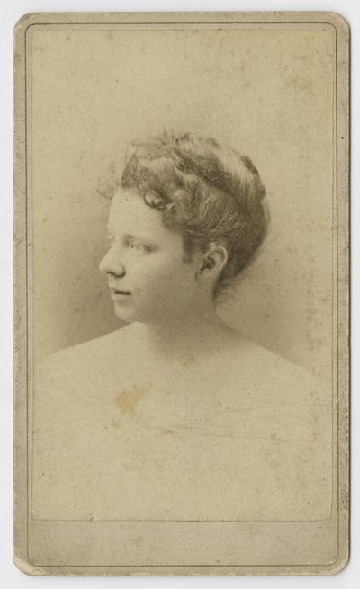 Margaret Woolley Payne, Lexington, Ky. Monday, January 23rd, 1888, 17 years, daughter of John B. Payne and Ellen, afterwards called Margaret Howard Payne