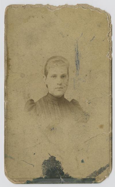 Female, unknown- portrait taken at Hinklr studio in Germantown, PA