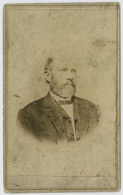 Male, unknown- portrait taken at J.W. Williams studio in Shelbyville, Kentucky