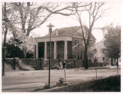 Exterior view of Bullock house at 200 Market Street, Lexington, Kentucky. Silver Print