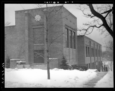 Campus views (1940 Kentuckian) (University of Kentucky); exterior                             view of building