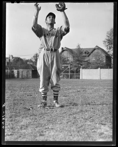 Baseball Player, (1941 Kentuckian) (University of Kentucky);                             player on the field