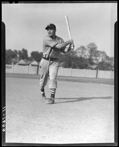Baseball Player, (1941 Kentuckian) (University of Kentucky);                             batter in swinging position