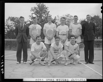 Varsity Tennis Team, (1941 Kentuckian) (University of Kentucky);                             team group portrait