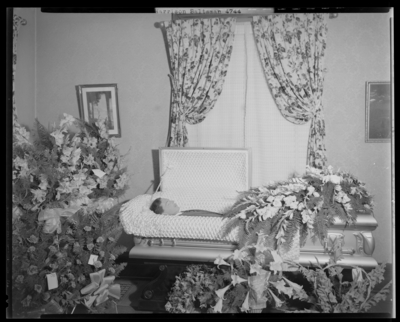 Harrison Saltsman; corpse, open casket at Redding-McCarney?                             Funeral Home