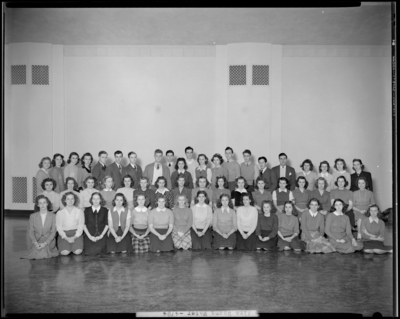 The Alpha Magna Mater, (1942 Kentuckian) (University of                             Kentucky); Union building, interior, group portrait