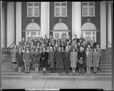 Pitkin Club, (1942 Kentuckian) (University of Kentucky); Maxwell                             Street Presbyterian Church, 180 East Maxwell; exterior, group                             portrait