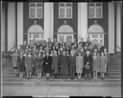 Pitkin Club, (1942 Kentuckian) (University of Kentucky); Maxwell                             Street Presbyterian Church, 180 East Maxwell; exterior, group                             portrait