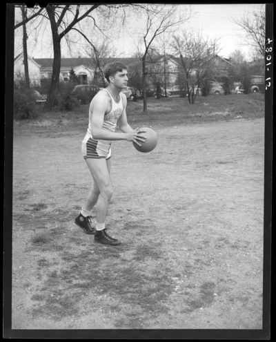 Varsity Basketball Team, (1942 Kentuckian) (University of                             Kentucky); interior, individual player