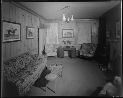 Circle M. Farm; Edward S. Moore (owner); interior, living                             room