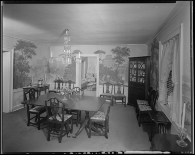Circle M. Farm; Edward S. Moore (owner); interior, dining                             room