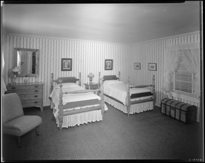 Circle M. Farm; Edward S. Moore (owner); interior,                             bedroom