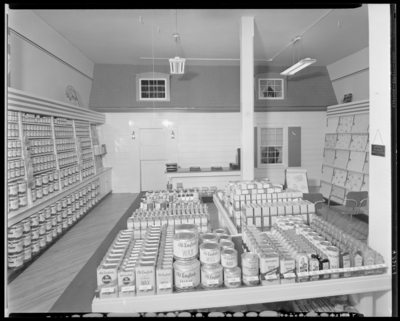 R.F. Johnston Paint & Glass Company, 310-312 West Short;                             interior view of store and products