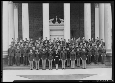 Pershing Rifles, (1942 Kentuckian) (University of Kentucky);                             Memorial Hall, exterior; group portrait
