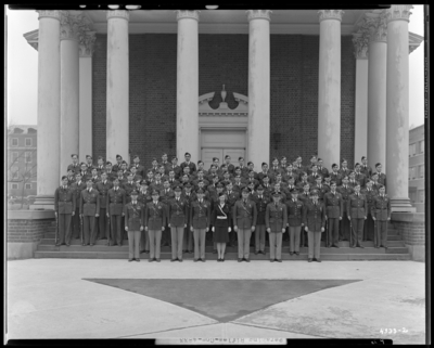 Pershing Rifles, (1942 Kentuckian) (University of Kentucky);                             Memorial Hall, exterior; group portrait