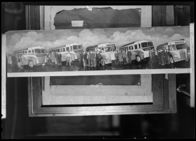 Southeastern Greyhound Lines (bus); negative of a print showing                             multiple images of item numbers 4837a-4837e combined