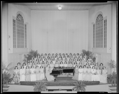 Women’s Glee Club, (1942 Kentuckian) (University of Kentucky);                             Memorial Hall, interior; group portrait