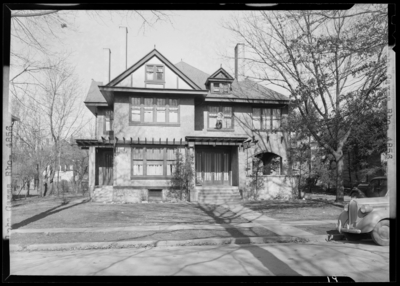 Alpha Gamma Rho Fraternity, (1942 Kentuckian) (University of                             Kentucky); exterior of house