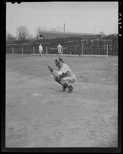 Baseball players, (1942 Kentuckian) (University of Kentucky);                             individual player, catcher