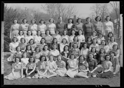 Glee Club; Bourbon County School Groups, North Middletown High;                             exterior, group portrait